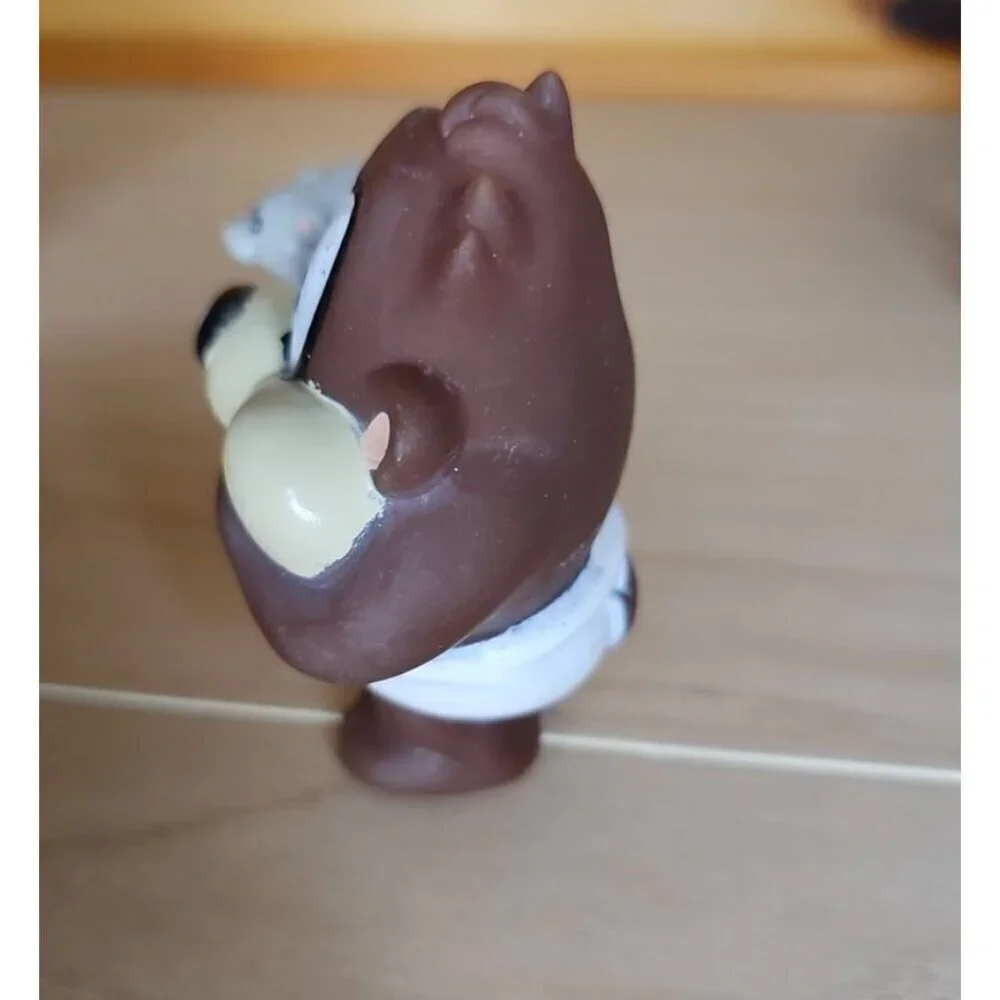 1996 Vintage Looney Tunes Tasmanian Taz Devil with mouse plastic Figurine 3.5